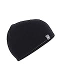 Icebreaker Merino Adult Pocket Hat, One Size, Black/Gritstone HTHR