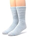Warrior Alpaca Socks - Unisex Toasty Toes Ultimate Alpaca Socks For Men And Women (Medium, Blue Heather)