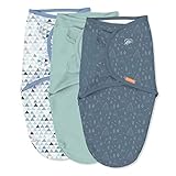 SwaddleMe by Ingenuity Original Swaddle - Size Large, 3-6 Months, 3-Pack (Mountaineer)