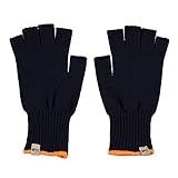 Minus33 Merino Wool Fingerless Glove Liner Navy Large