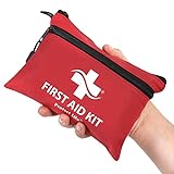 First Aid Kit for Home/Businesses - 100 Pieces Emergency Kit/Travel First Aid Kit for Car. Small, Mini First Aid Kit Bag Survival/Medical kit. Hiking...
