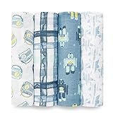 aden + anais Essentials Swaddle Blanket, Muslin Blankets for Girls & Boys, Baby Receiving Swaddles, Newborn Gifts, Infant Shower Items, Toddler Gift,...