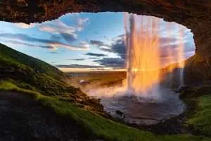 Enchanted Iceland Waterfall