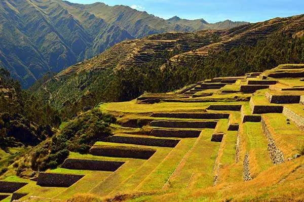 Terraces for agricultural cultivation in Chinchero