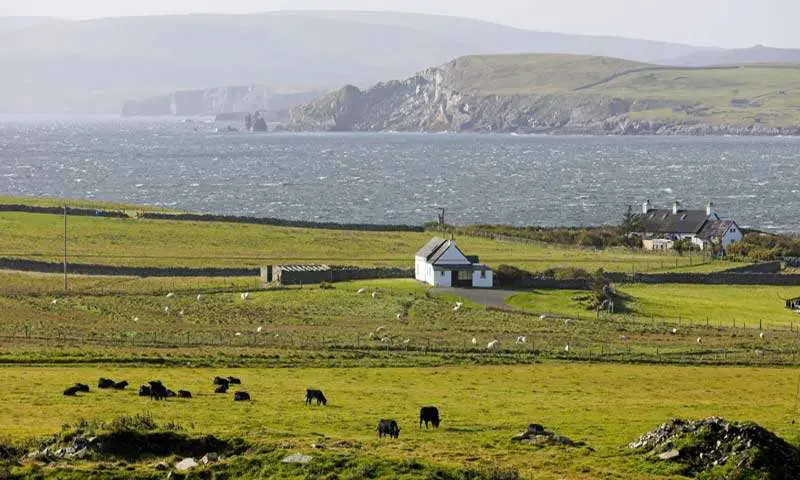 Lonely farmland on Bressay - Shetland