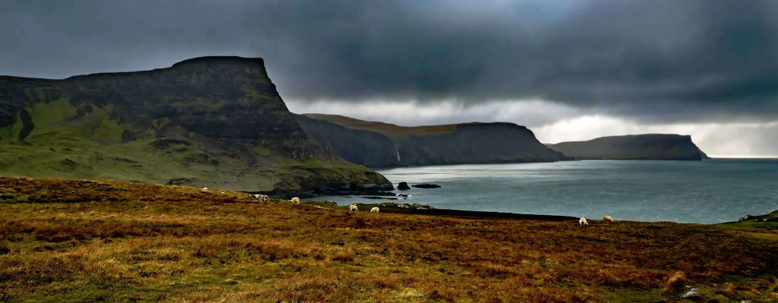 Dark Clouds over Neist Point on Isle of Skye