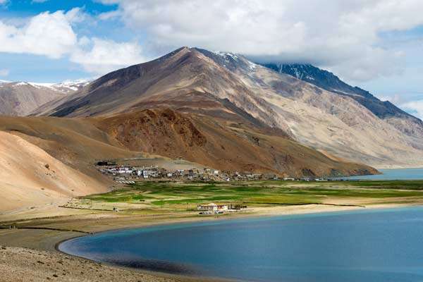 Tso Moriri Lake in Changthang Plateau, Ladakh, Jammu and Kashmir