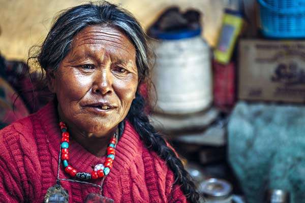 changpa nomad woman