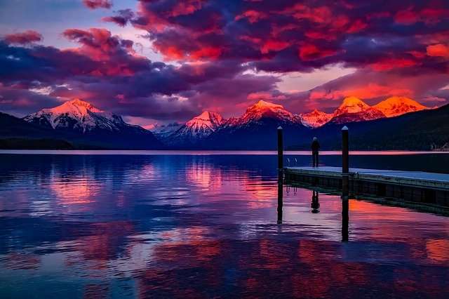 Lake Mcdonald at Sunset