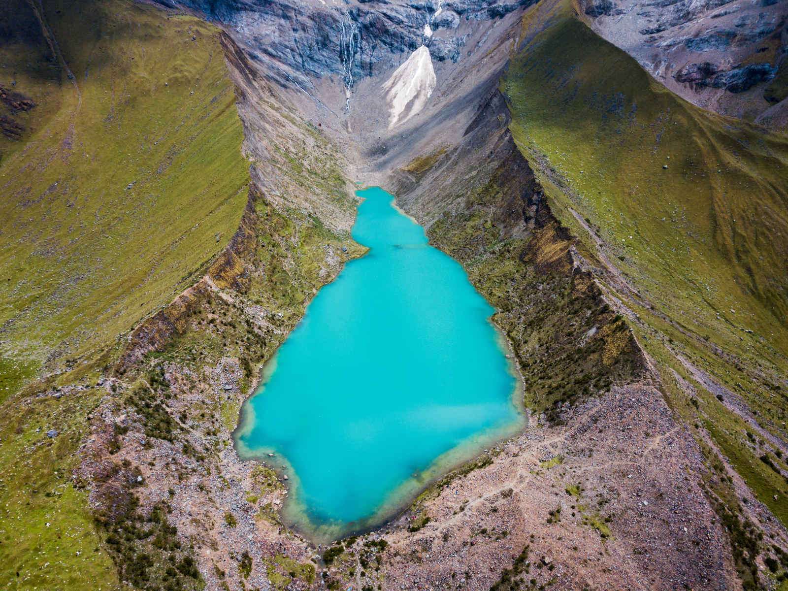 Humantay lake in Peru on Salcantay mountain