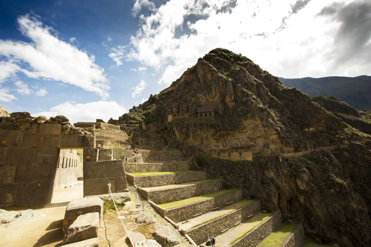 Inca terraces at Ollantaytambo, Peru