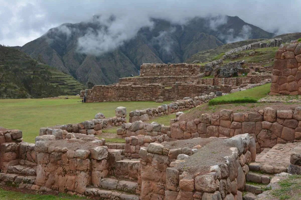 Old Inca ruins in Chinchero, Sacred Valley Peru