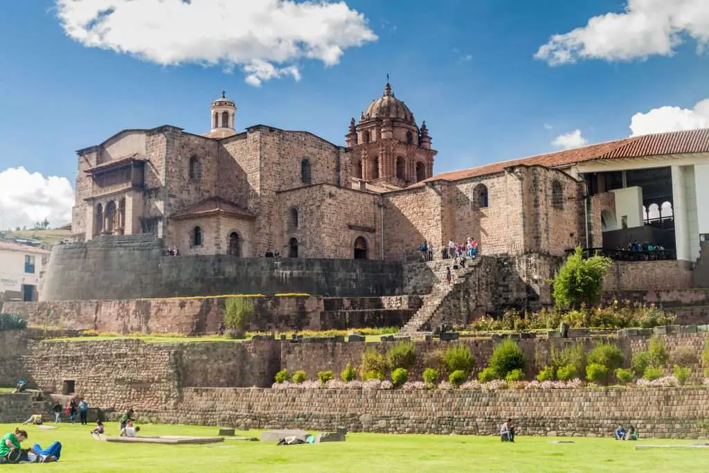 Qorikancha ruins and convent Santo Domingo in Cuzco