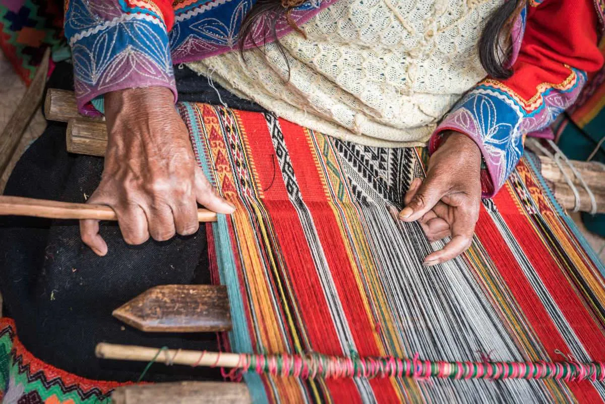 Tradidional Peruvian Weaver Cinchero