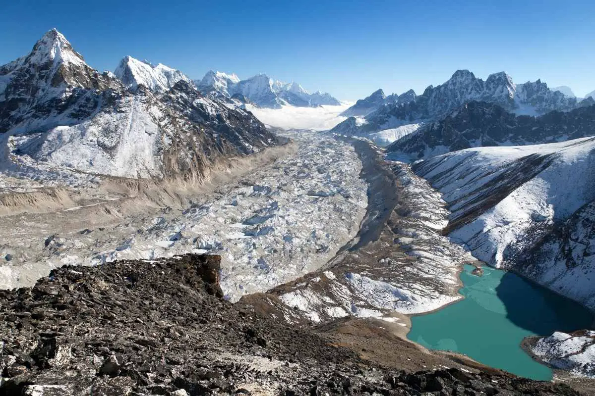 न्गोज़ुम्बा ग्लेशियर - सबसे बड़ा ग्लेज़ियर हिमालय