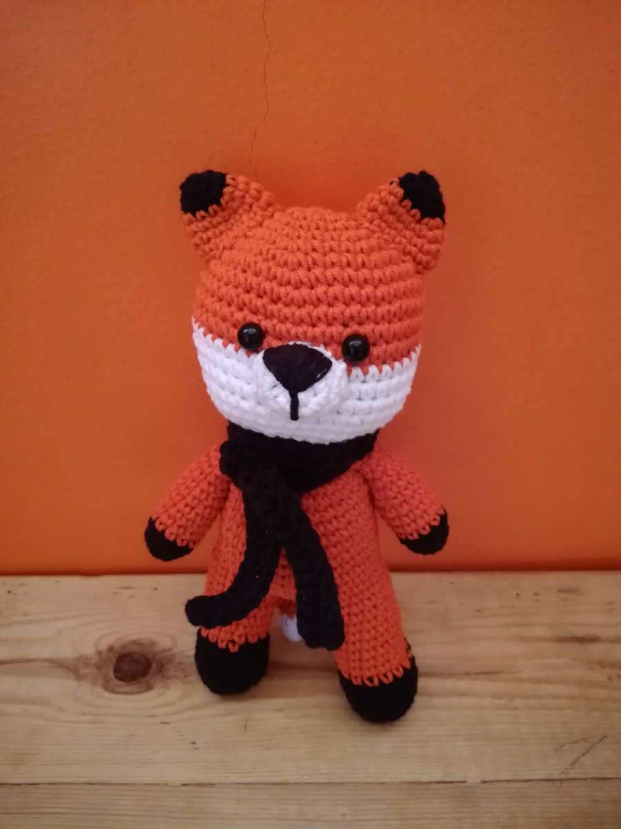 Amigurumi crochet fox