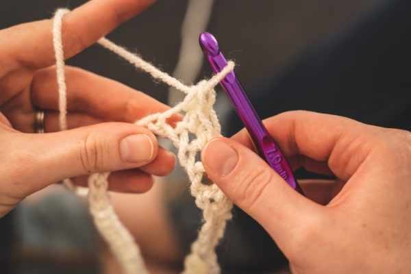 crochet with wool