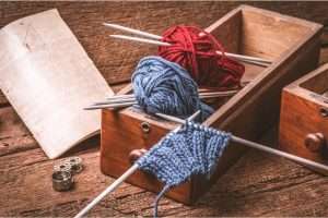 knitting and crochet with wool