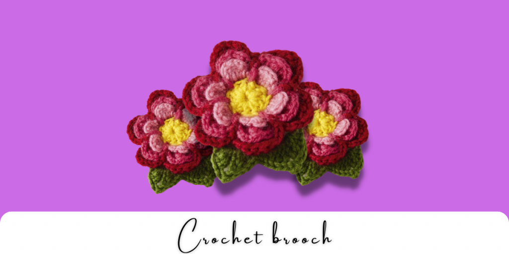 crochet accessories brooch