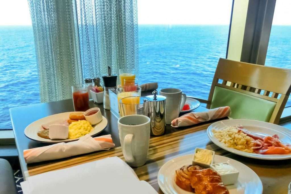 Dining on a cruise ship