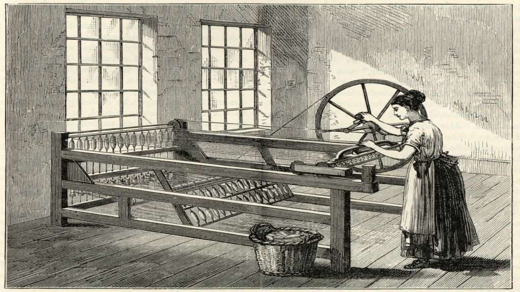 Spinning Jenny - invented by Hargreaves 1767