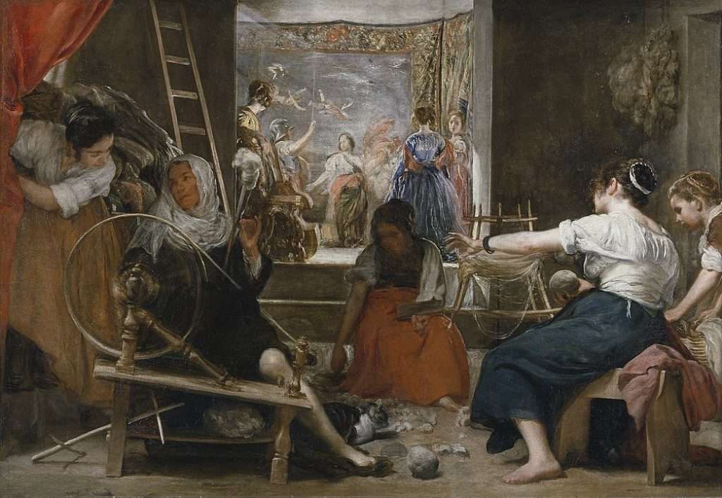 The Spinners, or, The Fable of Arachne (1644–48) by Velázquez