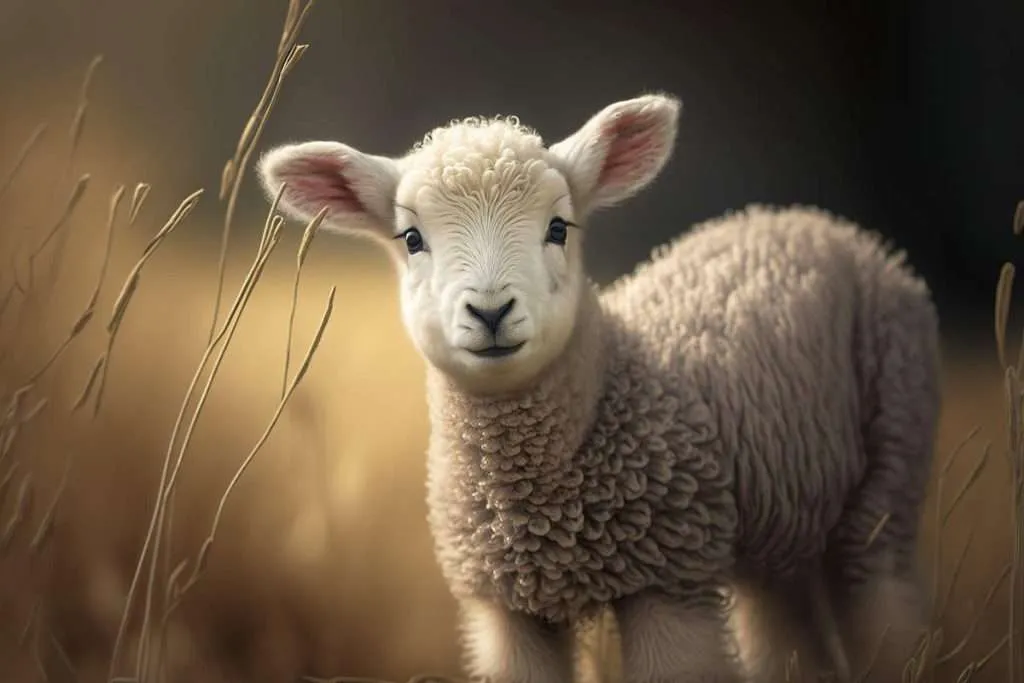 Cute Merino Sheep Lamb