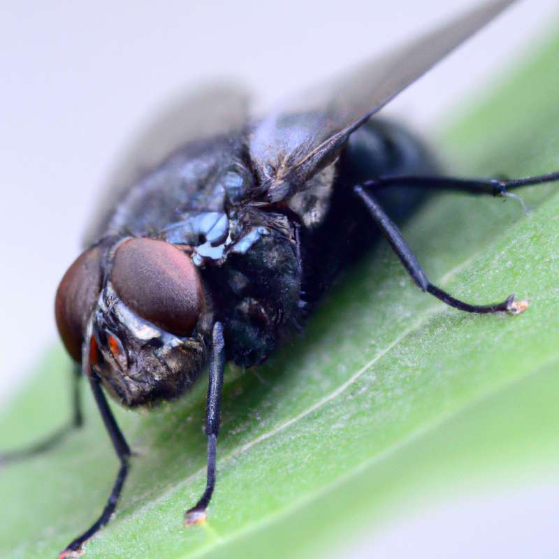 alliphora augur, known as the lesser brown blowfly