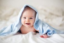 मेरिनो बेबी कंबल नीला